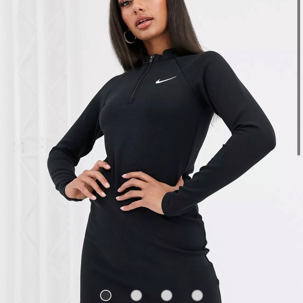 Nike Long Sleeve Black Mini Dress